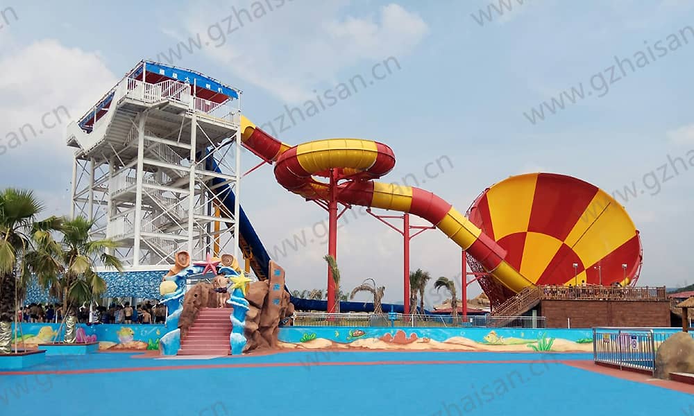 福建三明水上乐园大喇叭滑道 福建三明水上乐园大喇叭滑道