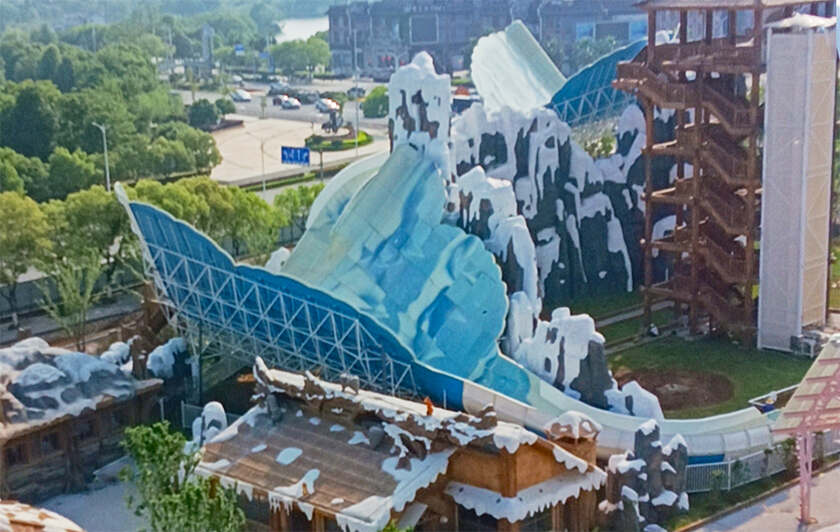 赣中首座综合性现代主题乐园！江西吉安欢乐世界水上游乐设备进入试滑验收阶段